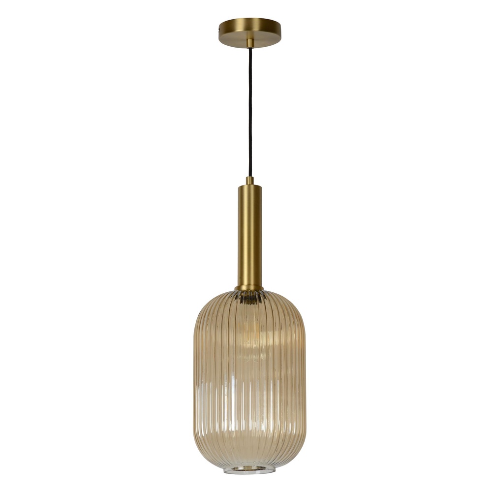 Lucide HanglampMaloto Ø 20cm amber - 45386/20/62